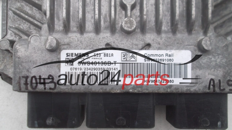 Μονάδα Ελέγχου Κινητήρα PEUGEOT PARTNER RANCH 2.0 HDI SIEMENS 5WS40136B-T, SW9652691080, HW9647423380, SID 801A