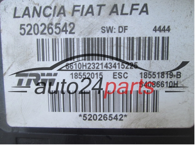 ABS Pump FIAT ALFA LANCIA 52026542, 1855015