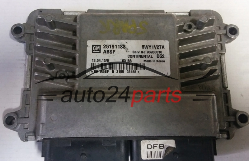 CHEVROLET SPARK 25191188, 5WY1V27A