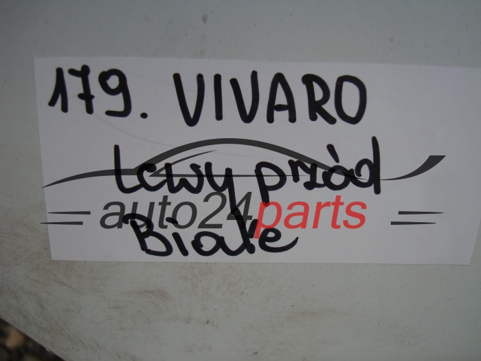DRZWI LEWE PRZEDNIE OPEL VIVARO BIALE