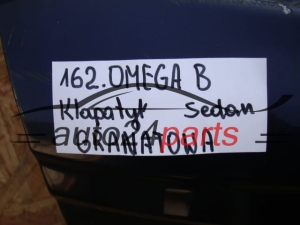 KLAPA TYLNA OPEL OMEGA B GRANATOWA