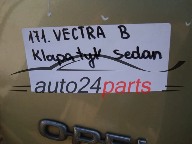 KLAPA TYLNA OPEL VECTRA B SEDAN 1996 SELEDYNOWA