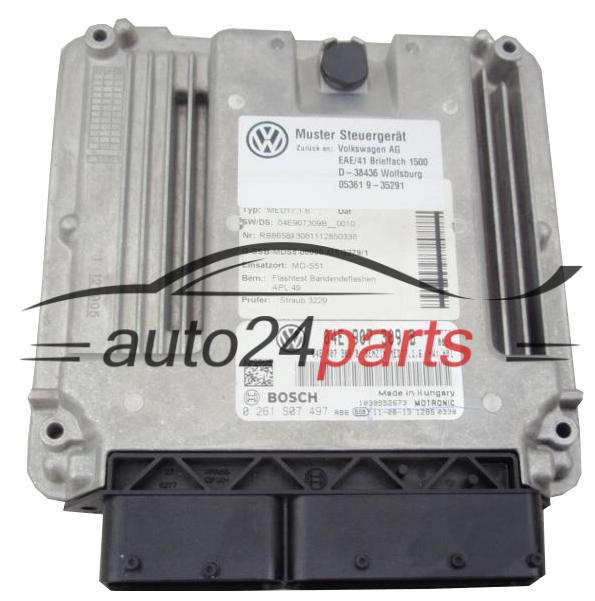 AUDI VOLKSWAGEN BOSCH 0 261 S07 497, 0261S07497, 04E 907 309 B, 04E907309B, MED17.1.6