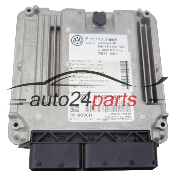AUDI VOLKSWAGEN BOSCH 0 261 S07 497, 0261S07497, 04E 907 309 B, 04E907309B, MED17.1.6