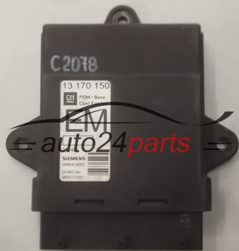 CENTRALKA MODUL KOMFORU OPEL VECTRA C 13 170 150 EM, 13170150, 5WK46002