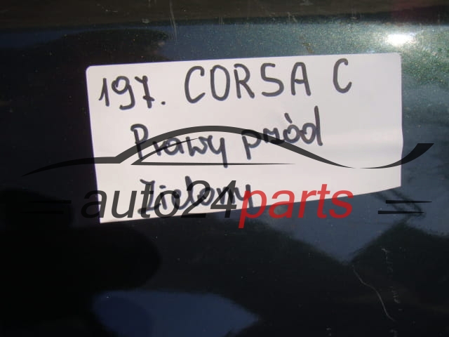 BŁOTNIK PRAWY PRZEDNI OPEL CORSA C ZIELONY - 197