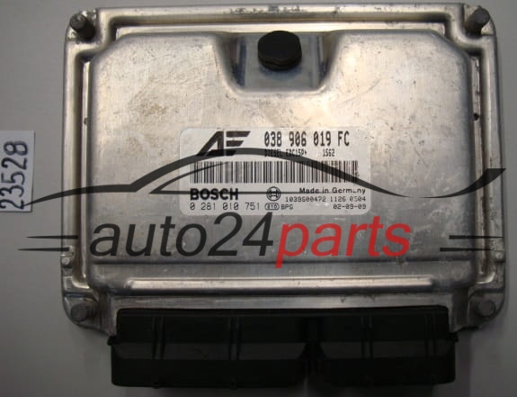 Sterownik silnika Volkswagen Sharan Seat Alhambra 1.9 TDI 0281010751 038906019FC