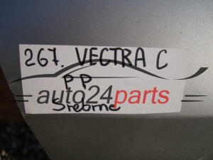 DRZWI PRAWE PRZEDNIE OPEL VECTRA C SREBRNE - 267