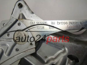 PODNOSNIK SZYBY PRZOD PRAWY OPEL VECTRA C 9178986, 9178988