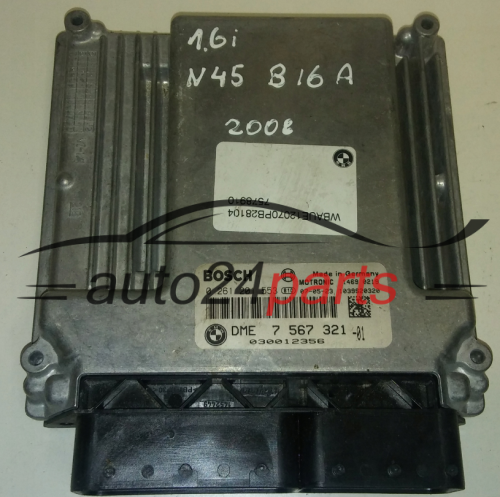 BMW BOSCH 0 261 201 553, 0261201553, DME 7567 321, DME7567321, 7567321