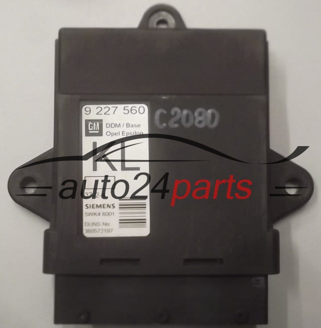 CENTRALKA MODUL STEROWNIK KOMFORTU OPEL VECTRA C SIEMENS 5WK4 6001, 5WK46001, 9 227 560 KL, 9227560KL