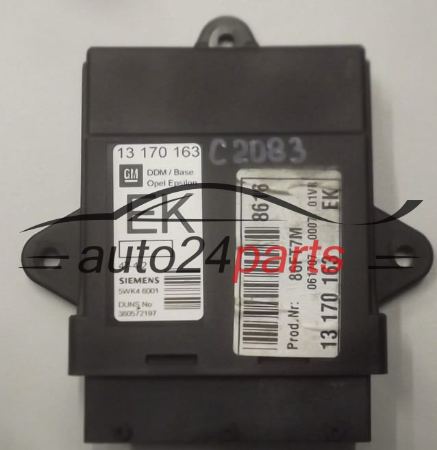 CENTRALKA MODUL DRZWI OPEL VECTRA C 13170163 EK, 5WK46001