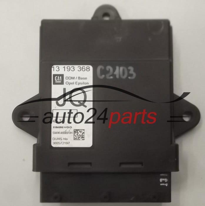 CENTRALKA MODUL STEROWNIK DRZWI OPEL VECTRA C 13193368 JQ, 5WK46001