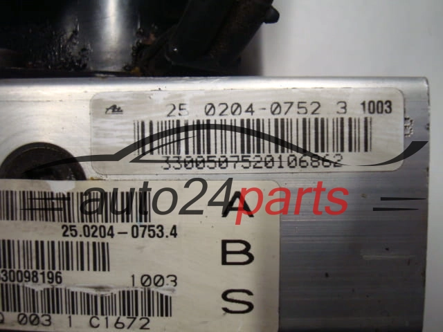 Bomba ABS y centralita JEEP GRAND CHEROKEE ATE 10.0511-8186.1 P52128205AG, 25.0204-0754.4 25.0204-0752.3 56041022AH 25.0946-0229.3