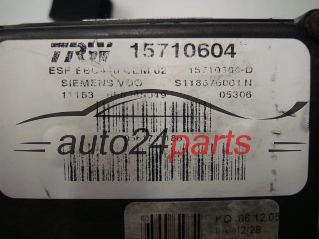 Pompa ABS i sterownik Peugeot 407 407S118676001N 15710604 – zdjęcie 2