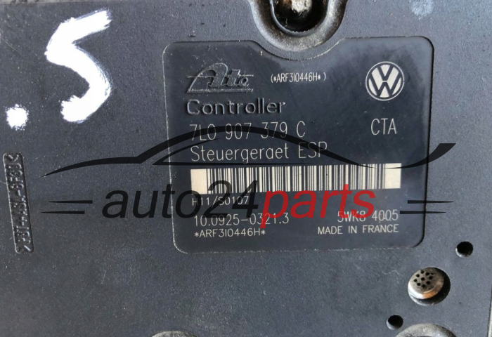 Pompa ABS i sterownik Volkswagen Touareg Porsche Cayenne 7L0614111D 7L0907379C – zdjęcie 2