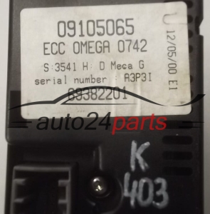 PANEL OGRZEWANIA STEROWNIK NAWIEWU REGULATOR KLIMATRONIK OPEL OMEGA B 09 105 065, 09105065, 69382201
