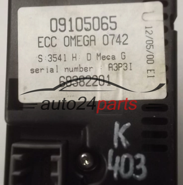 Panel sterowania klimatyzacją Opel Omega B 09105065 69382201 – zdjęcie 3
