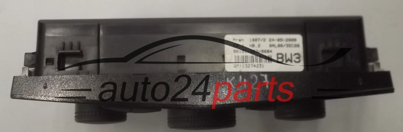 PANEL OGRZEWANIA STEROWNIK NAWIEWU REGULATOR KLIMATRONIK OPEL ASTRA H ZAFIRA 13274231 BW3