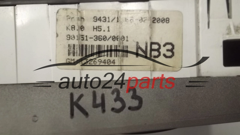 Panel sterowania nawiewem Opel Astra H 13269404 – zdjęcie 7