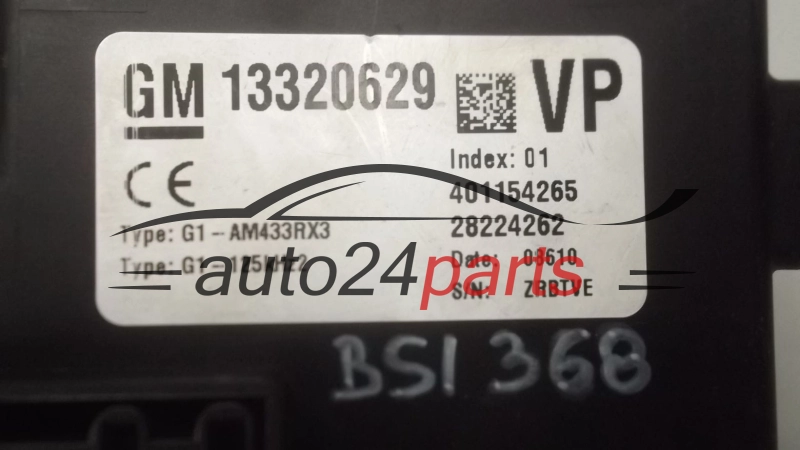 CENTRALKA MODUL BSI OPEL CORSA D 13320629 VP, 28224262