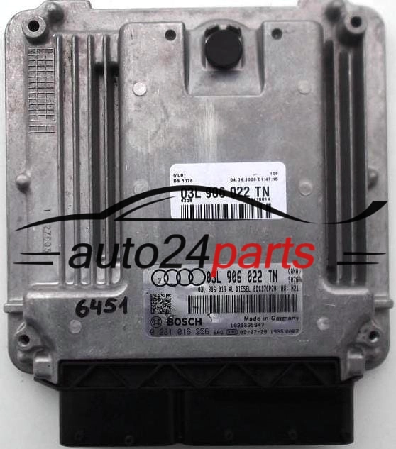 AUDI A4 ALLROAD 2.0 TDI BOSCH 0 281 016 256, 0281016256, 03L 906 022 TN, 03L906022TN, EDC17