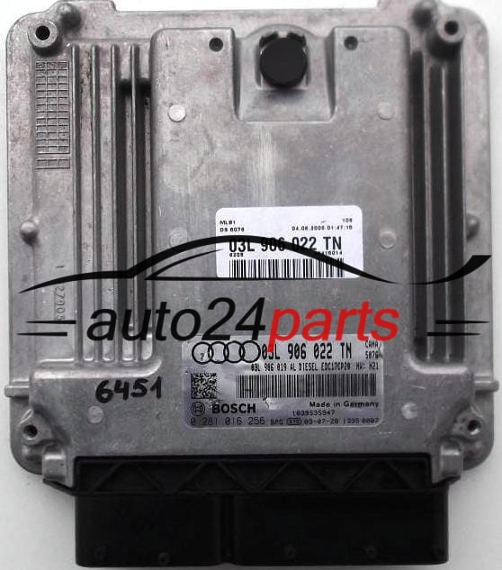 AUDI A4 ALLROAD 2.0 TDI BOSCH 0 281 016 256, 0281016256, 03L 906 022 TN, 03L906022TN, EDC17