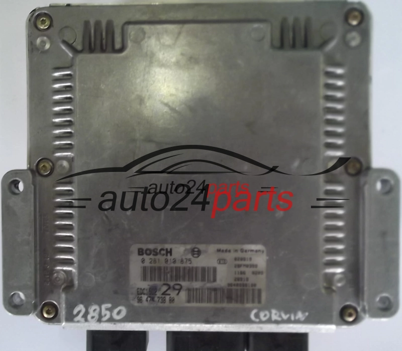 PEUGEOT 406 2.0 HDI BOSCH 0281010875, 0 281 010 875, 9647473880, 96 474 738 80, 96 442 001 80, EDC15C2 29