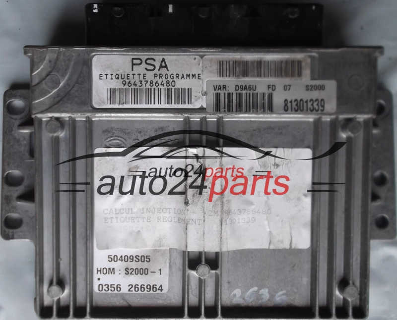 PEUGEOT 406 1.8 PSA 9643786480 81301339 50409S05