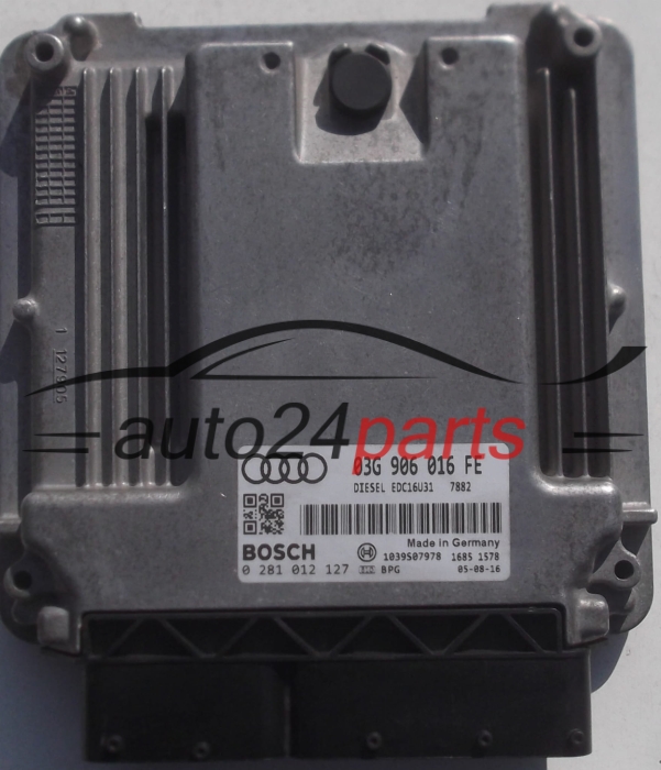 ECU CENTRALITA DE MOTOR AUDI A4 1.9 TDI 03G906016FE, BOSCH 0281012127