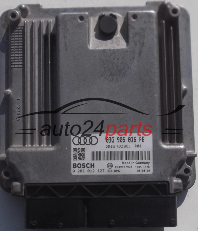 ECU CENTRALITA DE MOTOR AUDI A4 1.9 TDI 03G906016FE, BOSCH 0281012127