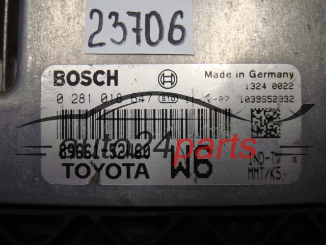 Motorsteuergerät TOYOTA 1.4 D BOSCH 0281018647 8966152W60