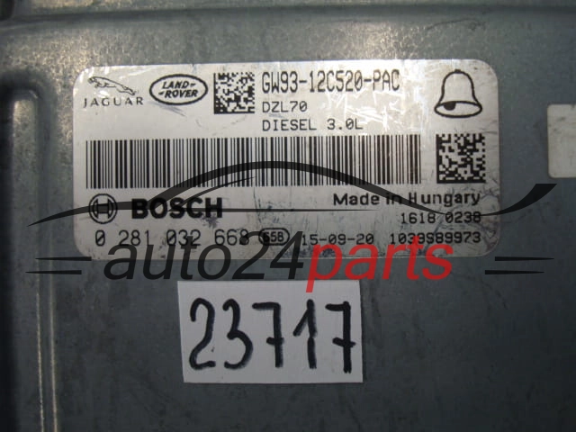 Sterownik silnika Jaguar Land Rover 3.0 D 0281032668 GW9312C520PAC – zdjęcie 2