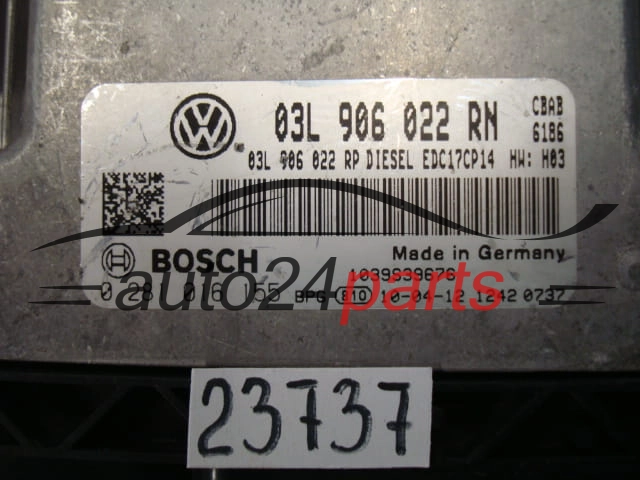 KOMPUTER STEROWNIK SILNIKA VW VOLKSWAGEN TIGUAN BOSCH 0 281 016 155, 0281016155, 03L 906 022 RN, 03L906022RN, EDC17CP14