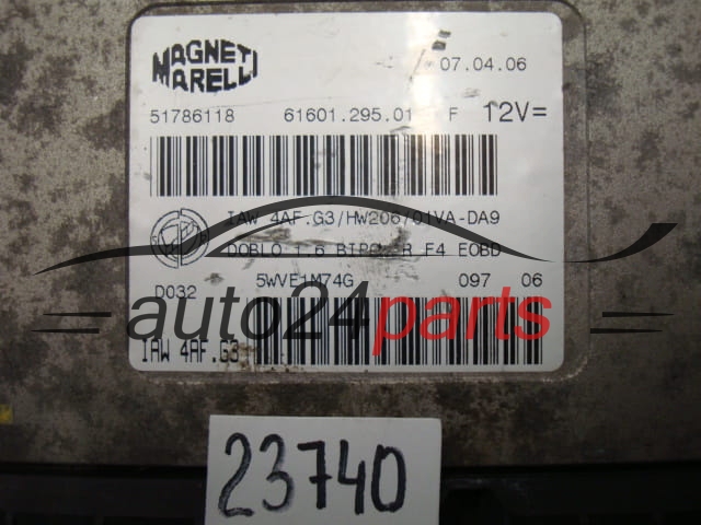 CENTRALITA DE MOTOR FIAT DOBLO IAW 4AF.G3, IAW4AFG3, 51786118
