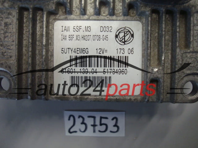 KOMPUTER STEROWNIK SILNIKA FIAT IAW 5SF.M3, IAW5SFM3, 51784960