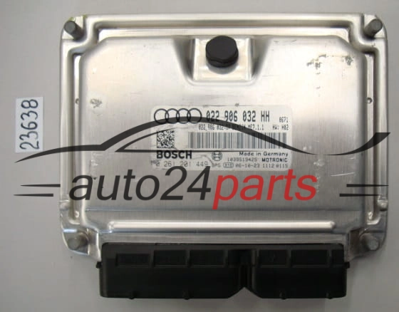KOMPUTER STEROWNIK SILNIKA AUDI TT 3.2 BOSCH 0 261 201 449, 0261201449, 022 906 032 HH, 022906032HH, ME7.1.1