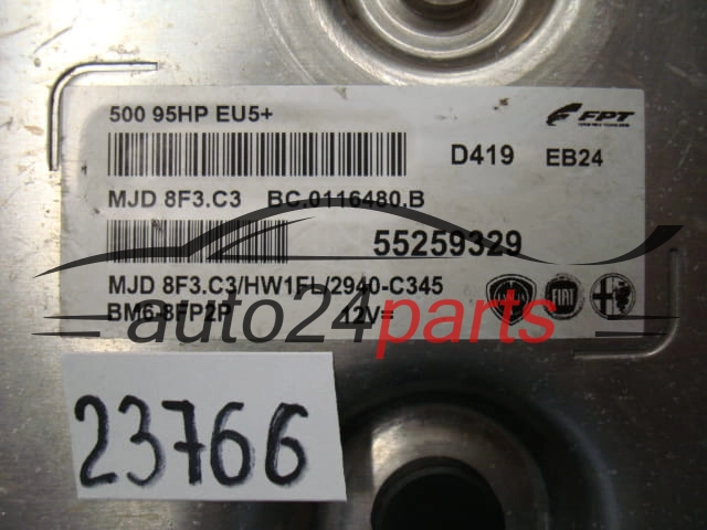 Komputer sterownik silnika Fiat 500 1.3 Multijet Magneti Marelli MJD 8F3.C3 55259329