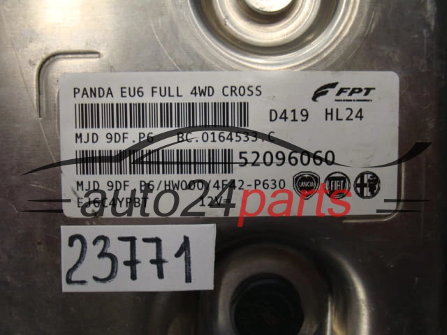 Sterownik silnika Fiat Panda Cross 4x4 Euro 6 Magneti Marelli MJD 9DF.P6 52096060 HW000