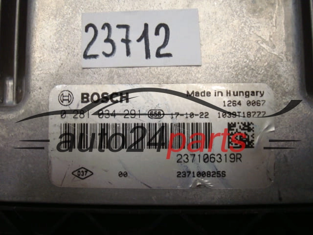 RENAULT CAPTUR BOSCH 0 281 034 291, 0281034291, 237106319R