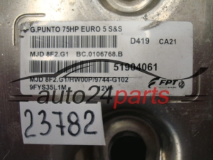 Sterownik silnika Fiat Punto Evo 1.3 JTD 51904061 BC0106768B – zdjęcie 2