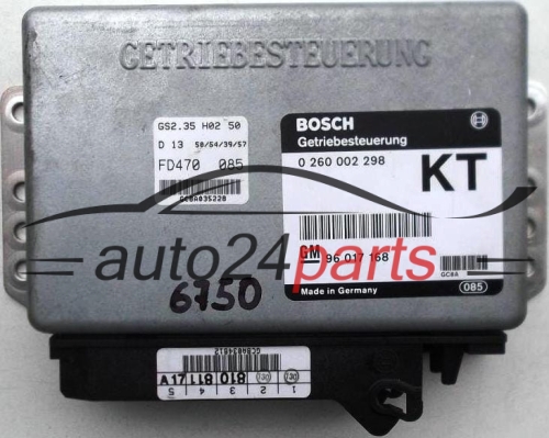 CENTRALITA ECU CAJA DE CAMBIO AUTOMATICO OPEL OMEGA 2.0 BOSCH 0 260 002 298 KT, 0260002298, 96 017 168, 96017168