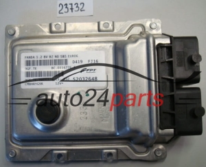 ECU CENTRALITA DE MOTOR FIAT 52032648, 9GF.TE, 9GFTE