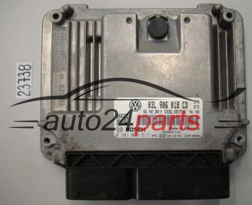 VW VOLKSWAGEN TIGUAN BOSCH 0 281 016 517, 0281016517, 03L 906 018 CD, 03L906018CD, EDC17C46