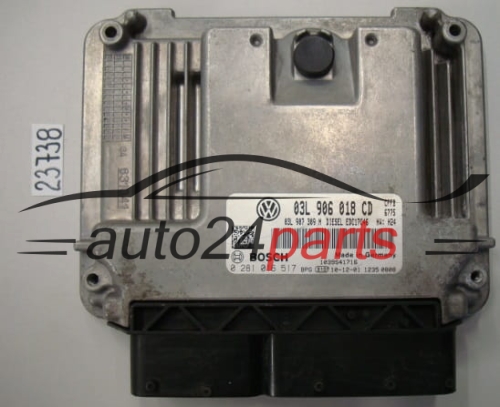 VW VOLKSWAGEN TIGUAN BOSCH 0 281 016 517, 0281016517, 03L 906 018 CD, 03L906018CD, EDC17C46