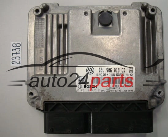 VW VOLKSWAGEN TIGUAN BOSCH 0 281 016 517, 0281016517, 03L 906 018 CD, 03L906018CD, EDC17C46