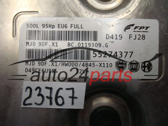 FIAT 500 1.3 JTDM 55274377, MJD9DF.X1, MJD9DFX1