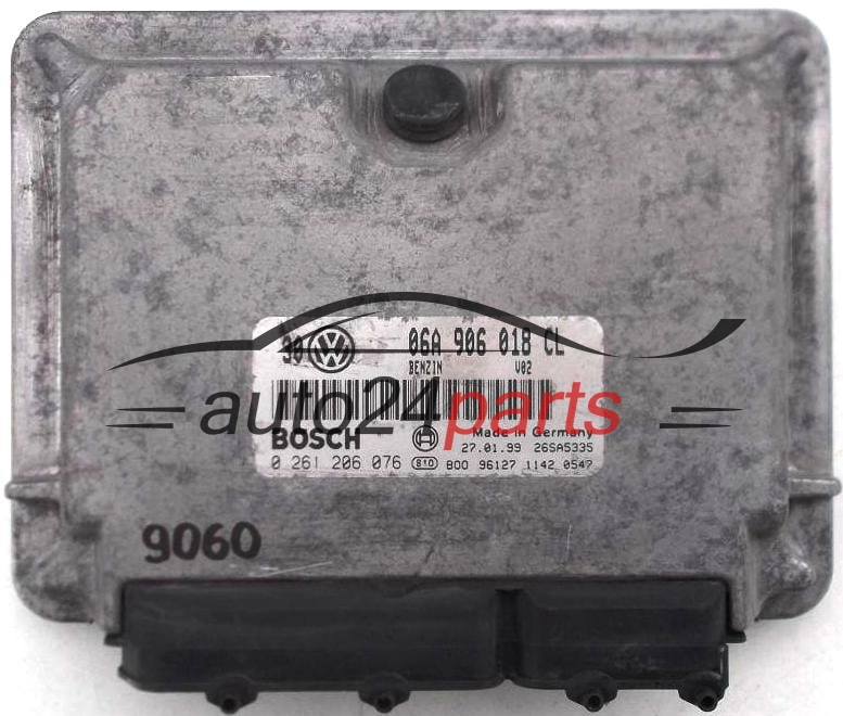 KOMPUTER STEROWNIK SILNIKA VW VOLKSWAGEN GOLF 1.8 20V 06A 906 018 CL, 06A906018CL, BOSCH 0 261 206 076, 0261206076, 26SA5335