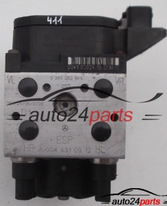 ABS MERCEDES A CLASS W168 BOSCH 0 265 202 461, 0265202461, A 004 431 09 12, A0044310912 