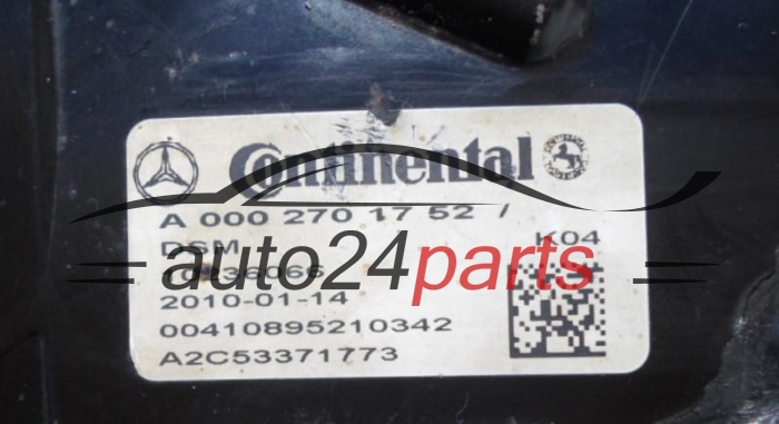 Ecu Automatic Gearbox  Continental A2C53371773, A 000 270 17 52
